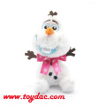 Plush Cartoon Snowman Key Ring